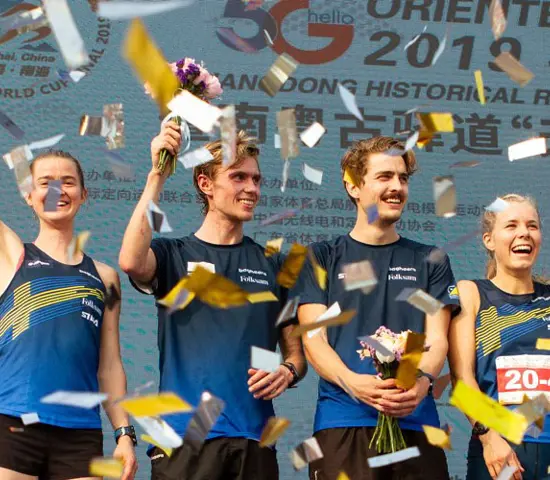 Sverige tvåa i sprintstafetten – etta i totalen