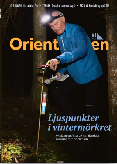 Omslaget till nummer 1 2023 av Orienteraren.