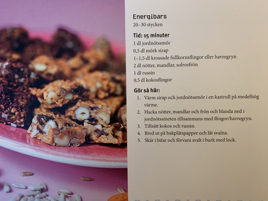 Källa: Ät rätt när du tränar. Petra Lundström & Emma Lindblom, SISU Idrottsböcker 2015